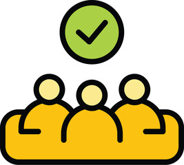 Poster - Narrow market workgroup icon. Outline Narrow market workgroup vector icon for web design isolated on white background color flat
