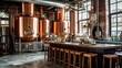 Captivating Scene of Craft Beer Production in Microbreweries, Showcasing Artisanal Brewing, Brewing Equipment