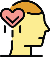 Poster - person trust relationship icon. outline person trust relationship vector icon for web design isolate
