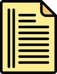 Poster - Tactical documents icon. Outline Tactical documents vector icon for web design isolated on white background color flat