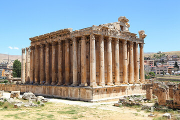 Baalbek ancient Roman ruins in the Beqaa valley, Lebanon