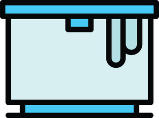 Poster - Repair refrigerator icon. Outline Repair refrigerator vector icon for web design isolated on white background color flat