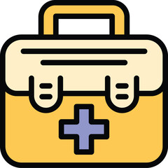 Poster - Veterinary clinic first aid icon. Outline Veterinary clinic first aid vector icon for web design isolated on white background color flat