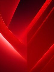 Wall Mural - red abstract background with waves Generative AI 