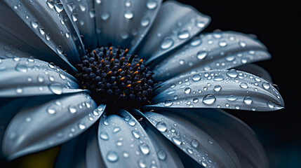 water drops on flower hd 8k wallpaper stock photographic image