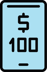 Poster - taximeter money icon. outline taximeter money vector icon for web design isolated on white backgroun