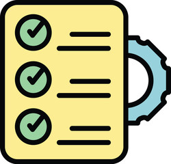 Poster - Regulated products control icon. Outline Regulated products control vector icon for web design isolated on white background color flat