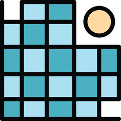 Poster - hologram projection net icon. outline hologram projection net vector icon for web design isolated on