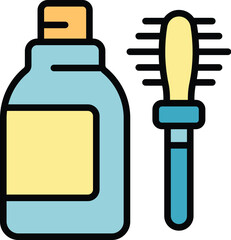 Poster - cleaner brush icon. outline cleaner brush vector icon for web design isolated on white background co
