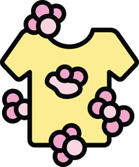 Poster - cleaning tshirt icon. outline cleaning tshirt vector icon for web design isolated on white backgroun