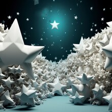 Christmas Angel And Stars