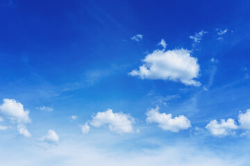 Wall Mural - blue sky with clouds many beautiful white