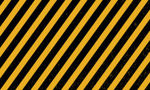 Vector Grunge Texture Warning Frame Yellow And Black Diagonal Stripes.