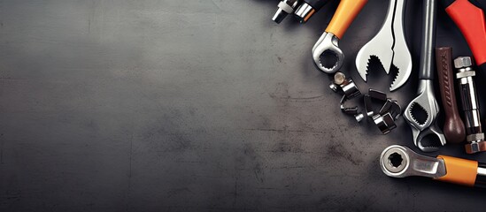 Poster - A variety of tools laid out on a table created with Generative AI technology