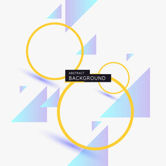 Poster - Modern abstract art geometric background with flat, minimalistic style.