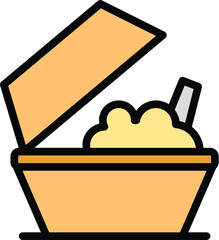 Poster - take away lunch icon. outline take away lunch vector icon for web design isolated on white backgroun