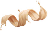 Fototapeta  - Cosmetic Liquid, foundation splash cream.