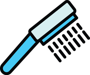 Poster - Shower head bath icon. Outline Shower head bath vector icon for web design isolated on white background color flat