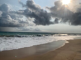 clouds over the sea