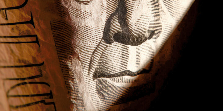 Closeup of money - Generative AI
