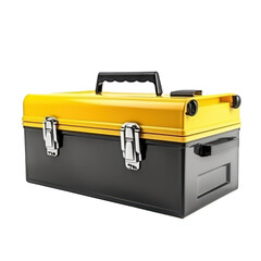 Tool box isolated on transparent background. Generative AI.