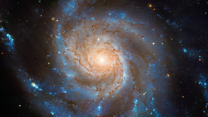 Wall Mural - spiral galaxy - elements of this image furnished by nasa. artwork