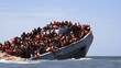 Sailing Towards Hope: Rescued Immigrants on the Shores of Lampedusa