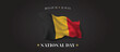 Belgium national day vector banner, greeting card