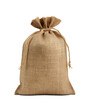 Burlap sack isolated on transparent or white background, png