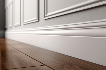 Poster - skirting board in the house. generated by AI.