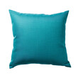 Teal pillow isolated on transparent background 