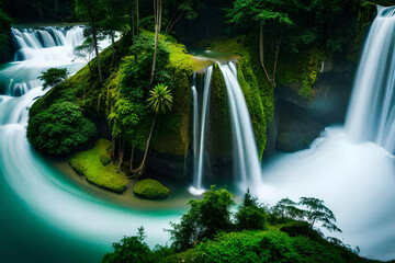 Wall Mural - waterfall in plitvice national park