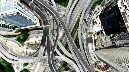 Busy highway in Petaling Jaya, Malaysia