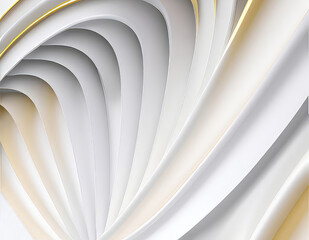  Curvy and wavy metallic golden cover background with grey and white color tone.