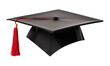 Graduate Hat Mortarboard Isolated on Transparent Background - Generative AI
