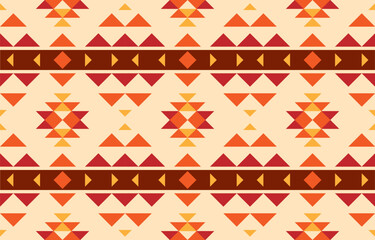 Wall Mural - Geometry  indigenous pattern. Native American pattern ethnic art concept. Design for abstract, American style, fabric, boho, geometric, ornament, ikat, texture, vector, ornament, retro, seamless.