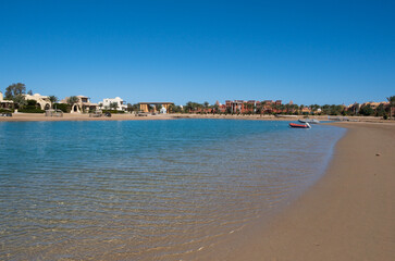 Wall Mural - Beautiful beach area in El Gouna, Red Sea, Egypt, Africa