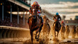 Kentucky derby horse racing. Generative A I. 2