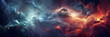 Outer space with a cosmic nebula. AI Generative