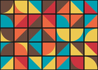 Wall Mural - Abstract Geometric Pattern generative computational art illustration