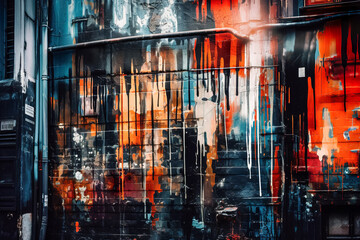 Poster - Abstract technology background. Generative AI
