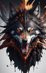 Naklejka na meble The Wolf