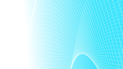 Wall Mural - Abstract blue white colors with wave lines pattern texture business background.