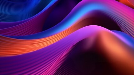 Aufkleber - A vibrant abstract background with flowing waves of color