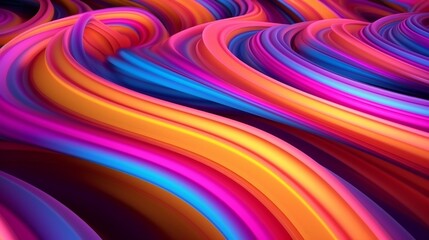 Fototapete - a vibrant and dynamic abstract background with flowing waves of color