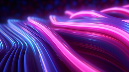Fototapete - abstract pink and blue lines intersecting