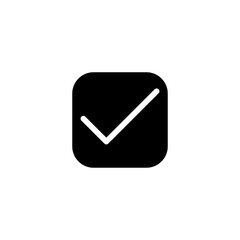 Poster - Check Mark symbol illustration, Checklist button icon. Check mark, tick vector icon. Checkmark Icon Vector icon on white background. 