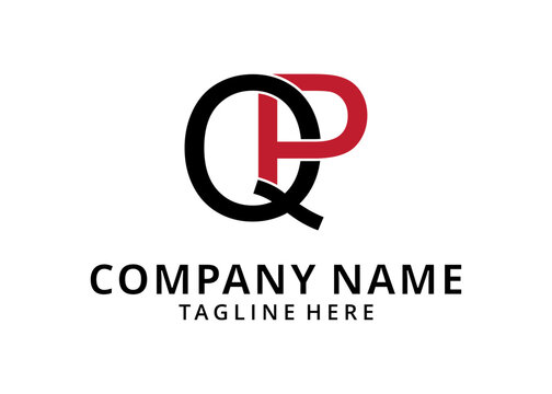 Initial Letter QP or PQ Vector Logo Design Template
