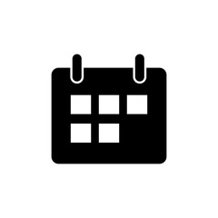 Poster - Calendar vector icon illustration, Calendar on the wall. Flat calendar icon. Vector icon on white background..eps