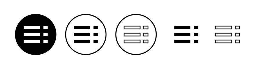 Menu Icons set. web menu icon